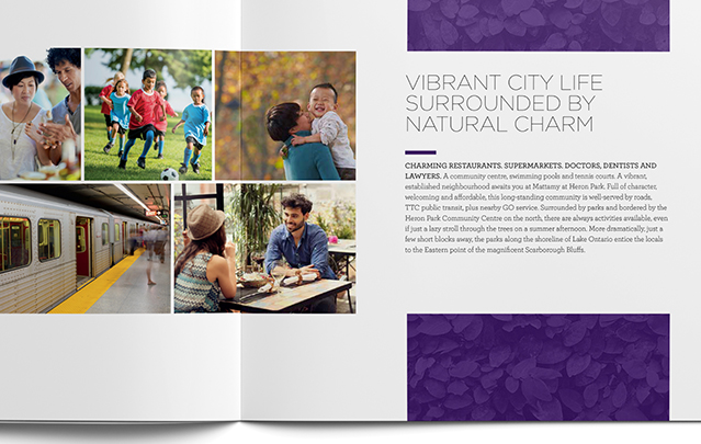 Heron Park brochure spread